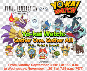 Yo Kai Watch   Final Fantasy Yokai Watch  HD Png Download