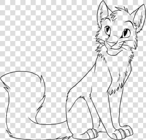 Warrior Cat Drawing Outline Friwm   Warrior Cats Coloring Pages  HD Png Download