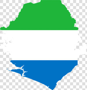 Sierra Leone  Flag  Map  Geography  Outline  Africa  HD Png Download