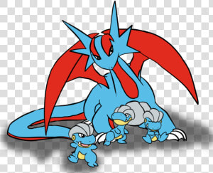 Salamence Sleeping  HD Png Download