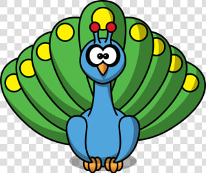 Peacock Clipart Free Images   Colorful Peacock Clipart  HD Png Download