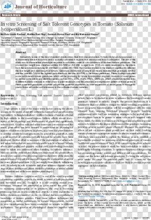 In Vitro Screening Of Salt Tolerent Genotypes In Tomato   Microbiological Quality Assessment Of Different Food  HD Png Download