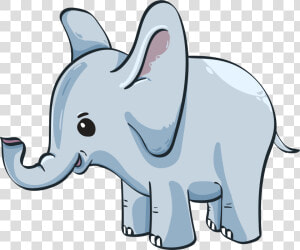 Baby Elephant  Elephant  Cute  Blue  Kid  Cartoon   Clipart Elephant Png  Transparent Png