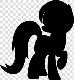 Equestrian Silhouette   My Little Pony Silhouette Png  Transparent Png