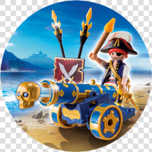 Blue Interactive Cannon With Pirate 6164   Png Download   Playmobil Pirate  Transparent Png