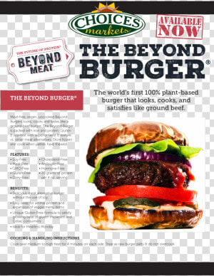 Beyond Meat Burger Gluten Free  HD Png Download