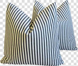 French Black  amp  White Striped Ticking Feather down Pillows  HD Png Download