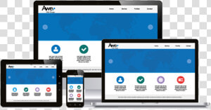 Responsive Website Design Shown On Multiple Devices   Sample Website On Computer  HD Png Download