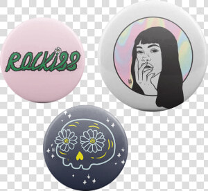 Rockiss Button Pins   Circle  HD Png Download