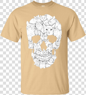 Skull Cat T shirt Class   Multiple Sclerosis Awareness Shirt  HD Png Download