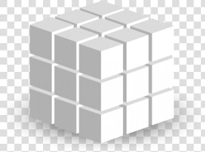 White Cube Composed Of Smaller White Cubes  Representing   だ まし 絵 画像  HD Png Download