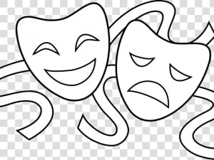 Theater Masks Clipart   Theatre Masks Tragedy Comedy  HD Png Download