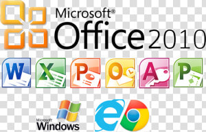 Logo Microsoft Office 2010  HD Png Download