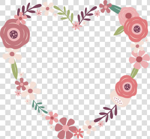 Transparent Wedding Flowers Png   Dessin Couronne De Fleurs Rose  Png Download