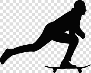 Skateboarder   Skateboard Silhouette Transparent  HD Png Download