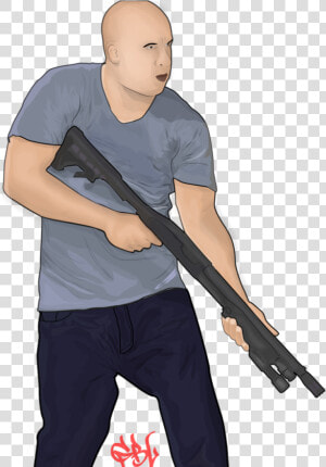 Vin With A Gun Vin Diesel  Guns  Fan Art  Weapons Guns    Portable Network Graphics  HD Png Download