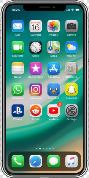 Iphone 8 Home Screen Ios 13  HD Png Download