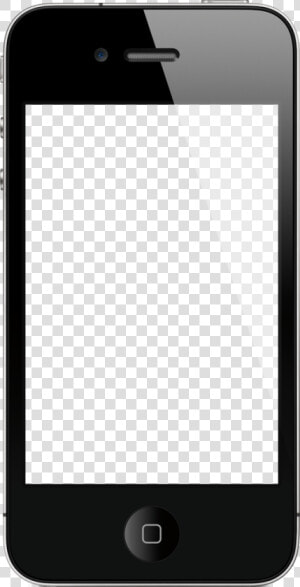 Smartphone Silhouette Clipart Smartphone Iphone Clip   Iphone 4  HD Png Download