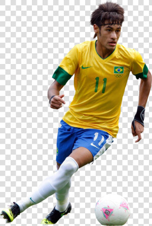 Neymar Athlete Yellow Png   Neymar Png With Ball  Transparent Png