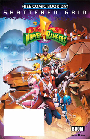 Free Comic Book Day   Shattered Grid Mighty Morphin Power Rangers Comic  HD Png Download