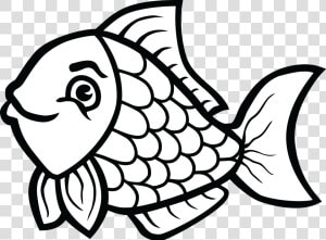 Clip Art Transparent Download Of Fish In Black And   Fish Clipart Black And White  HD Png Download