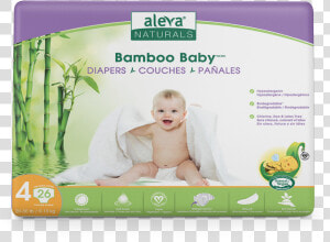 Bamboo Baby Diapers Size 4 Front   Aleva Naturals Bamboo Baby Wipes  HD Png Download