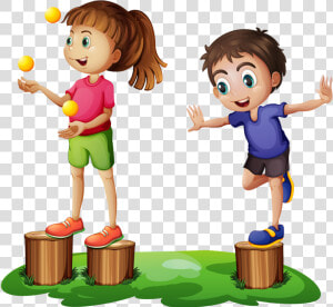 Фотки Outdoor Playground  School Clipart  Games To   Stand On One Leg Clip Art  HD Png Download