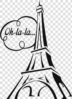 View Larger Image Image   Free Vector Eiffel Tower Draw  HD Png Download