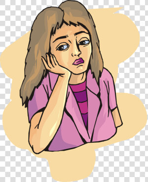 Clipart Of Mother Disappointed In Teen  amp  Clip Art Images   Sad Woman Clipart Png  Transparent Png