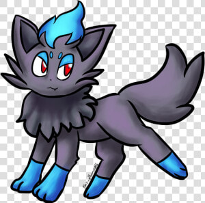 Naughty Zorua Shiny   Cartoon  HD Png Download