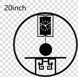 Creative Handmade Metal Neoclassical Big Round Clock   Clock  HD Png Download