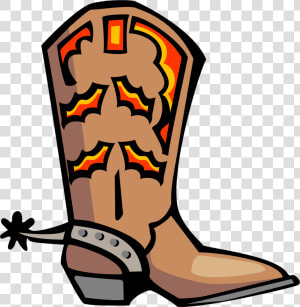 Cowboy Boot Shoe Clip Art   Cowboy Boot Boots Clipart  HD Png Download