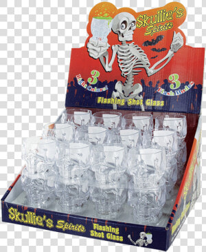 Skullie Halloween Shot Glasses   Clear Plastic Skull Shot Glass  HD Png Download