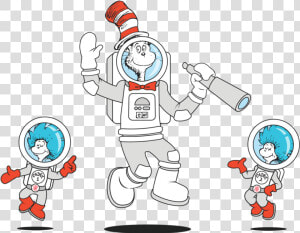 Transparent Dr Seuss Characters Png   Dr Seuss In Space  Png Download