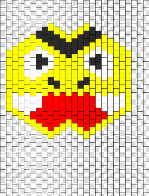 Electabuzz Mask Bead Pattern   Visual Arts  HD Png Download