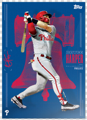 Limited Edition Phillies Card A   Bryce Harper Poster Phillies  HD Png Download