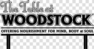 The Table Woodstock Logo Provisions   Graphics  HD Png Download