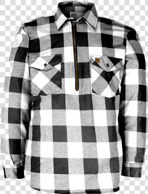 1 4 Zip Flannel Shirt Mens  HD Png Download