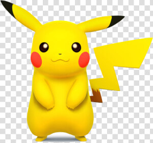 Pikachu 3d Pokemon Png   Pikachu Super Smash Bros Wii U  Transparent Png