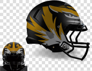 Transparent Black Football Helmet Png   Mizzou Tigers Football Helmet  Png Download