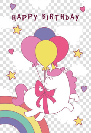 Balloon Clip Art Beam Unicorn Poster Transprent   Unicorn With Balloon Clipart  HD Png Download