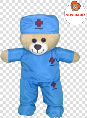 Ursinho Vestido De Medico  HD Png Download