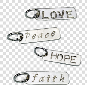 Faith  Hope  Love  amp  Peace Attribute Charms   Keychain  HD Png Download