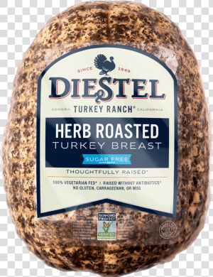 17 Delibulk Turkeybreast Herbedroasted Nongmo Rendering   Diestel Pastrami Turkey  HD Png Download