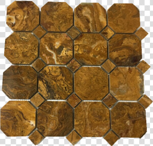 Multi Brown Onyx Octagon With Multi Brown Dot Polished   Stone Wall  HD Png Download