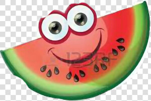  la Sandia Feliz   La Sandia En Caricatura  HD Png Download