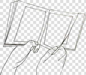 Postcard Drawing Recycled Paper   Line Art  HD Png Download