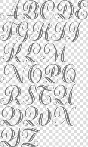 Fancy Bold Cursive Letters  HD Png Download