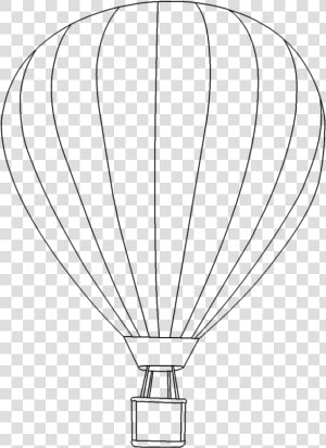 Png Hot Air Balloon Black And   Hot Air Balloon Outline Png  Transparent Png