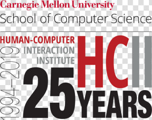 1994 2019 Human Computer Interaction Institute Is Celebrating   Cmu Hcii  HD Png Download